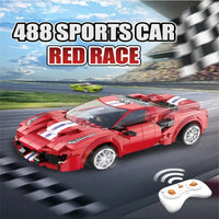 Thumbnail for Building Blocks Tech MOC Supercar RC Racing Car Bricks Toys C51072 Construction Set Toys - 2