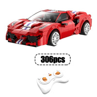 Thumbnail for Building Blocks Tech MOC Supercar RC Racing Car Bricks Toys C51072 Construction Set Toys - 3