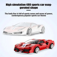Thumbnail for Building Blocks Tech MOC Supercar RC Racing Car Bricks Toys C51072 - 5