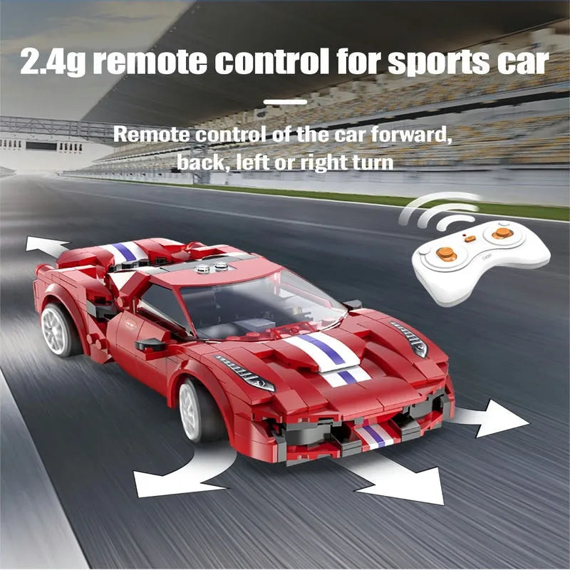 Building Blocks Tech MOC Supercar RC Racing Car Bricks Toys C51072 Construction Set Toys - 7