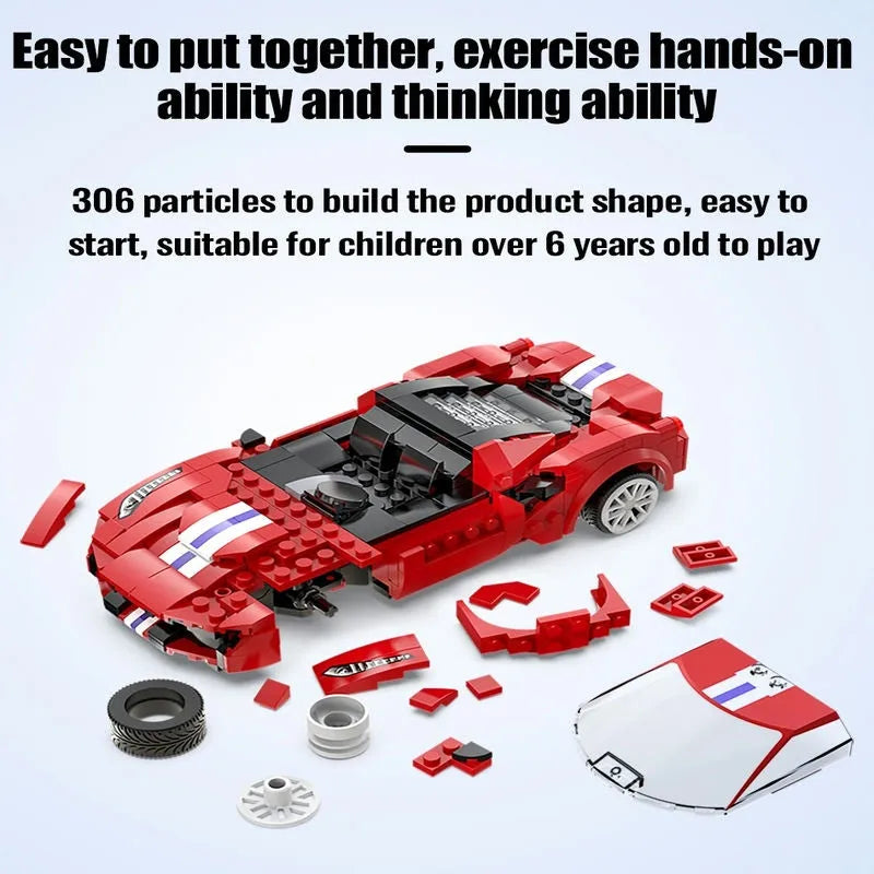 Building Blocks Tech MOC Supercar RC Racing Car Bricks Toys C51072 Construction Set Toys - 8