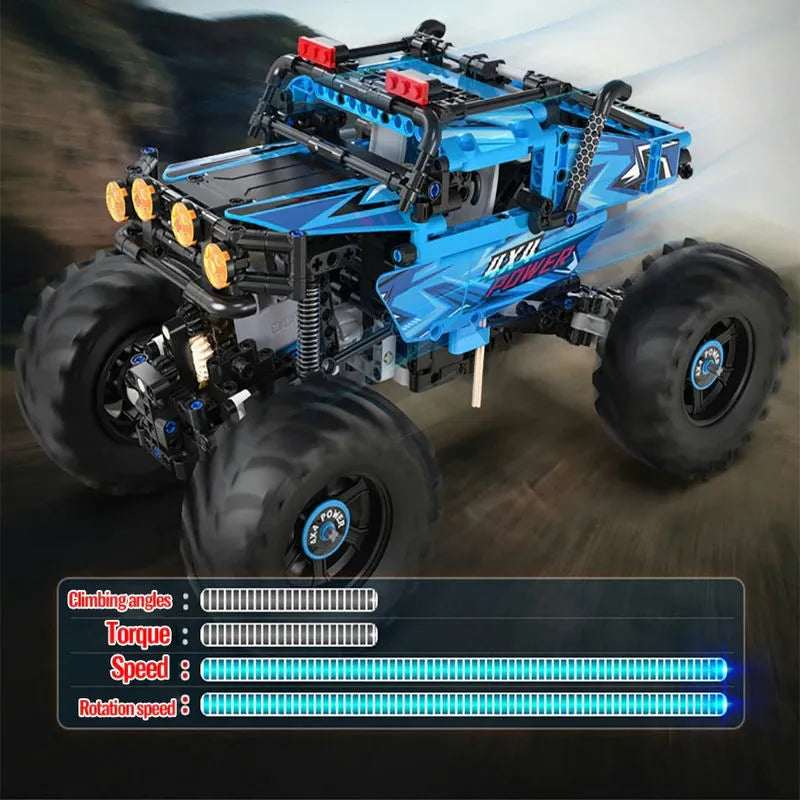 Building Blocks Tech RC MOC APP Off-Road Monster Buggy Bricks Toys Construction Set Toys - 6