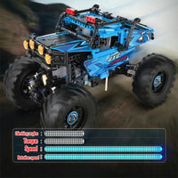 Thumbnail for Building Blocks Tech RC MOC APP Off-Road Monster Buggy Bricks Toys Construction Set Toys - 6