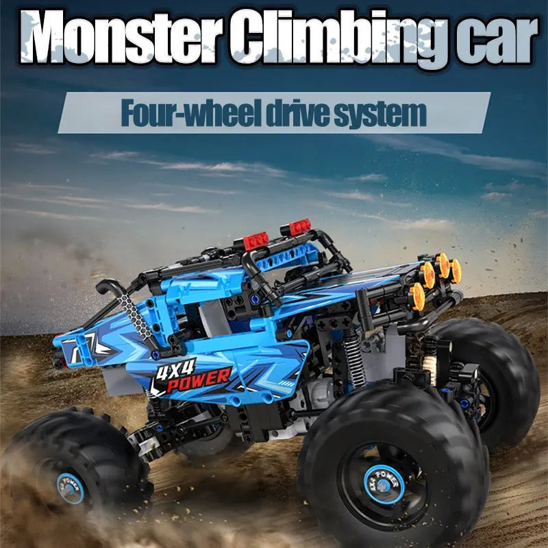 Building Blocks Tech RC MOC APP Off-Road Monster Buggy Bricks Toys Construction Set Toys - 7