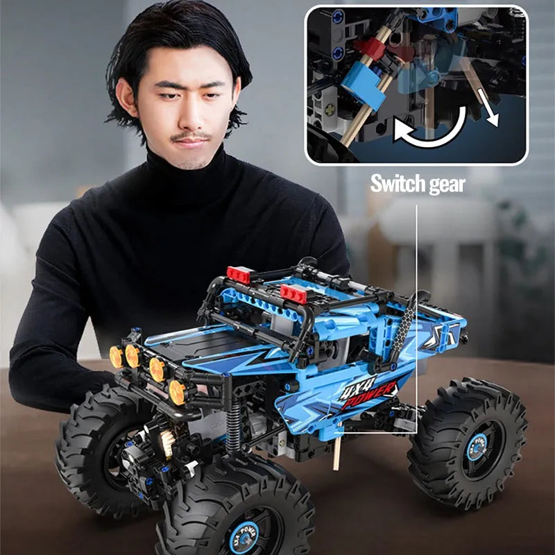 Building Blocks Tech RC MOC APP Off-Road Monster Buggy Bricks Toys Construction Set Toys - 5