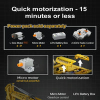 Thumbnail for Building Blocks Tech RC Motorized Functional Excavator Bricks Toy - 12