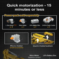 Thumbnail for Building Blocks Tech RC Motorized Functional Excavator Bricks Toy Construction Set Toys - 12