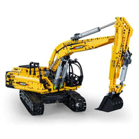 Thumbnail for Building Blocks Tech RC Motorized Functional Excavator Bricks Toy - 1