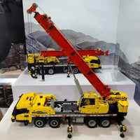 Thumbnail for Building Blocks Technical MOC Expert Large Mobile Crane Truck Bricks Toys - 14