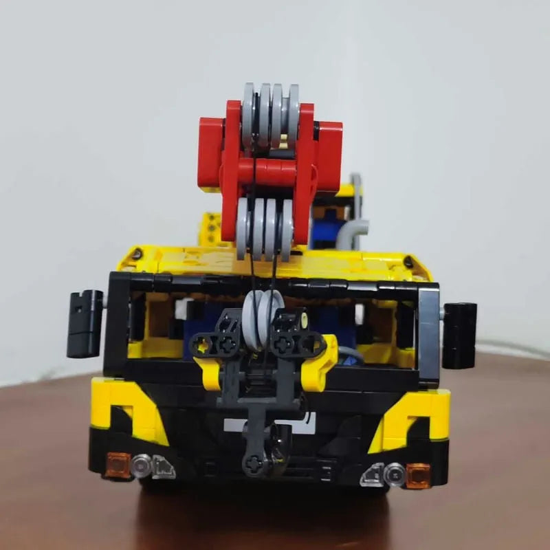 Building Blocks Technical MOC Expert Large Mobile Crane Truck Bricks Toys - 12