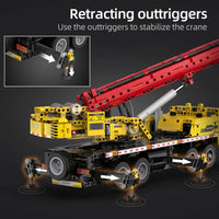Thumbnail for Building Blocks Technical MOC Expert Large Mobile Crane Truck Bricks Toys - 3