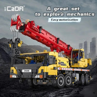 Thumbnail for Building Blocks Technical MOC Expert Large Mobile Crane Truck Bricks Toys Construction Set Toys - 2