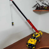 Thumbnail for Building Blocks Technical RC Motorized Large Mobile Crane Truck Bricks Toy Construction Set Toys - 9