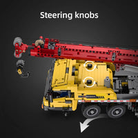 Thumbnail for Building Blocks Technical RC Motorized Large Mobile Crane Truck Bricks Toy - 8