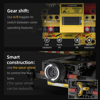 Thumbnail for Building Blocks Technical RC Motorized Large Mobile Crane Truck Bricks Toy Construction Set Toys - 5