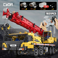 Thumbnail for Building Blocks Technical RC Motorized Large Mobile Crane Truck Bricks Toy - 2