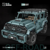 Thumbnail for Building Blocks MOC 009 Concept RY300 Off Road SUV Vehicle Bricks Toy - 2