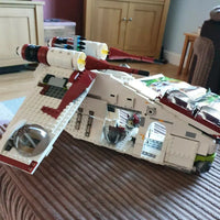 Thumbnail for Building Blocks MOC 05041 Star Wars Republic Gunship Cruiser Bricks Toy - 7