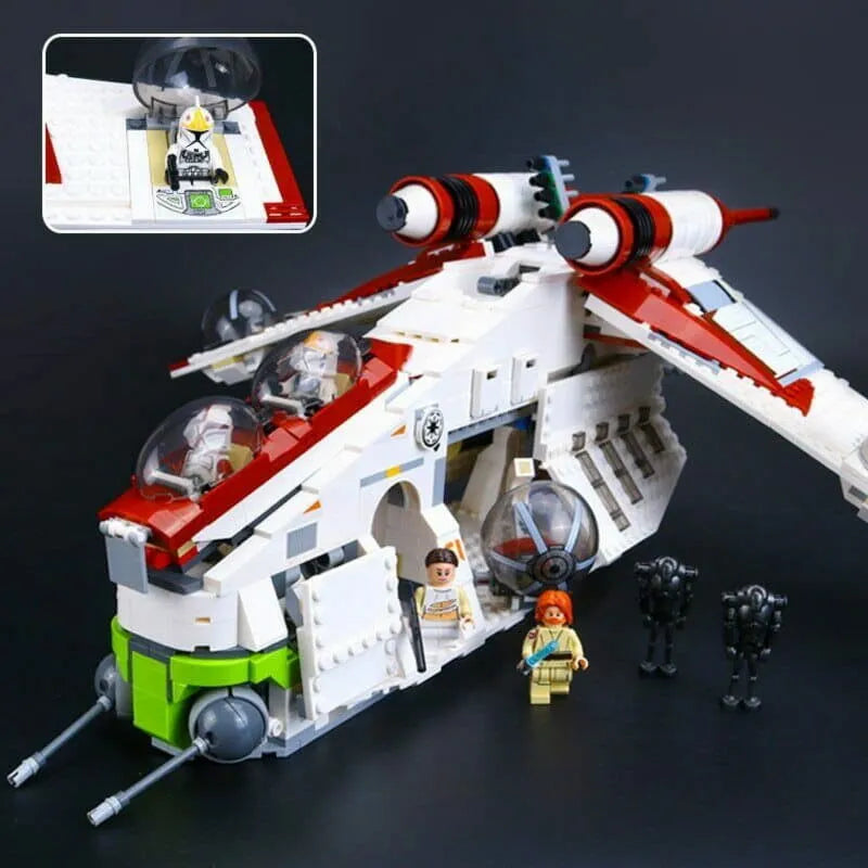 Building Blocks MOC 05041 Star Wars Republic Gunship Cruiser Bricks Toy - 1