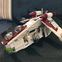Thumbnail for Building Blocks MOC 05041 Star Wars Republic Gunship Cruiser Bricks Toy - 6