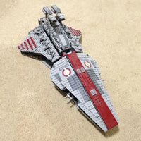 Thumbnail for Building Blocks MOC 05042 Star Wars Venator Republic Attack Cruiser Bricks Toy - 5