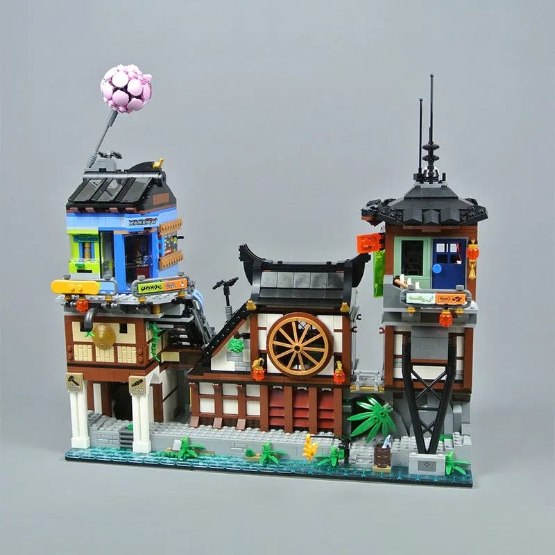 Interaktion Matematik industri MOC 06083 Ninjago City Docks Harbor Bricks Kids Toys