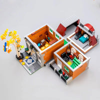 Thumbnail for Building Blocks MOC 10201 Creator Expert City Bookshop Store Bricks Toys - 6