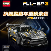 Thumbnail for Building Blocks MOC 10610 Super Racing FLL SP3 Sports Car Bricks Toys - 2