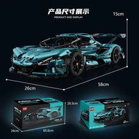 Thumbnail for Building Blocks MOC 10612 Gumpert Apollo IE Super Racing Car Bricks Toys Construction Set Toys - 6