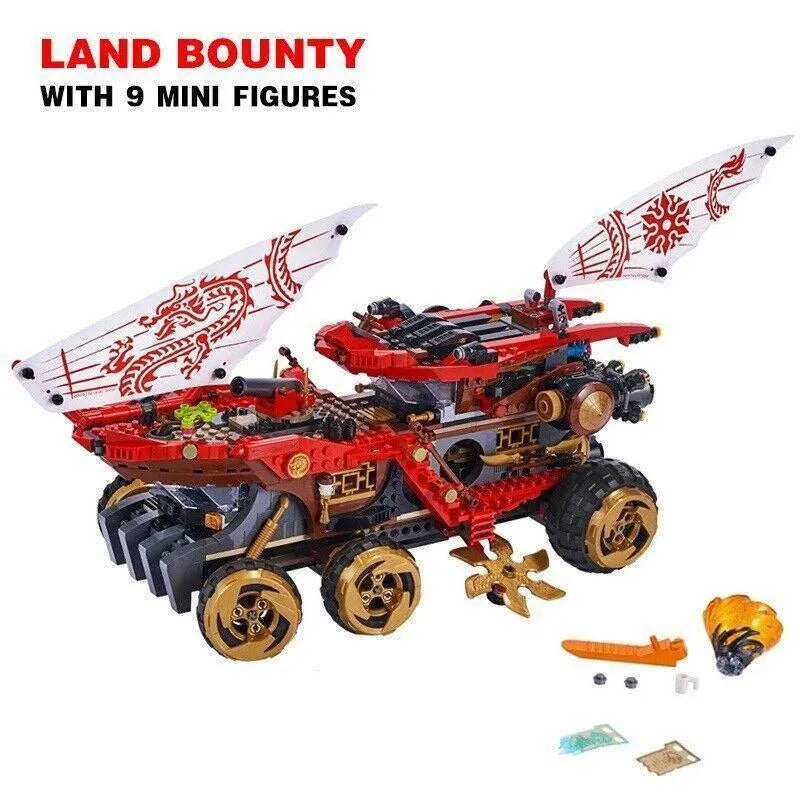 Building Blocks MOC 11332 Ninjago Movie Land Bounty Truck Bricks Kids Toys - 2