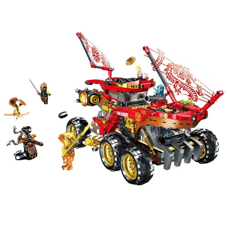 Building Blocks MOC 11332 Ninjago Movie Land Bounty Truck Bricks Kids Toys - 3