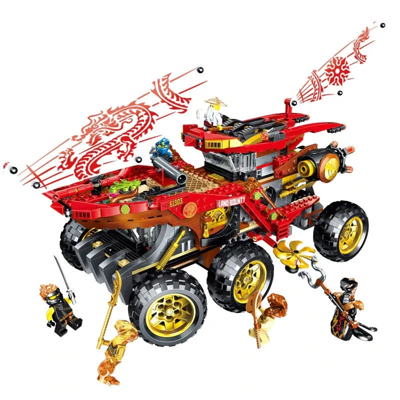 Building Blocks MOC 11332 Ninjago Movie Land Bounty Truck Bricks Kids Toys Construction Set Toys - 1
