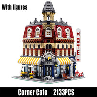 Thumbnail for Building Blocks MOC 15002 City Street Expert Cafe Corner Bricks Toys - 2