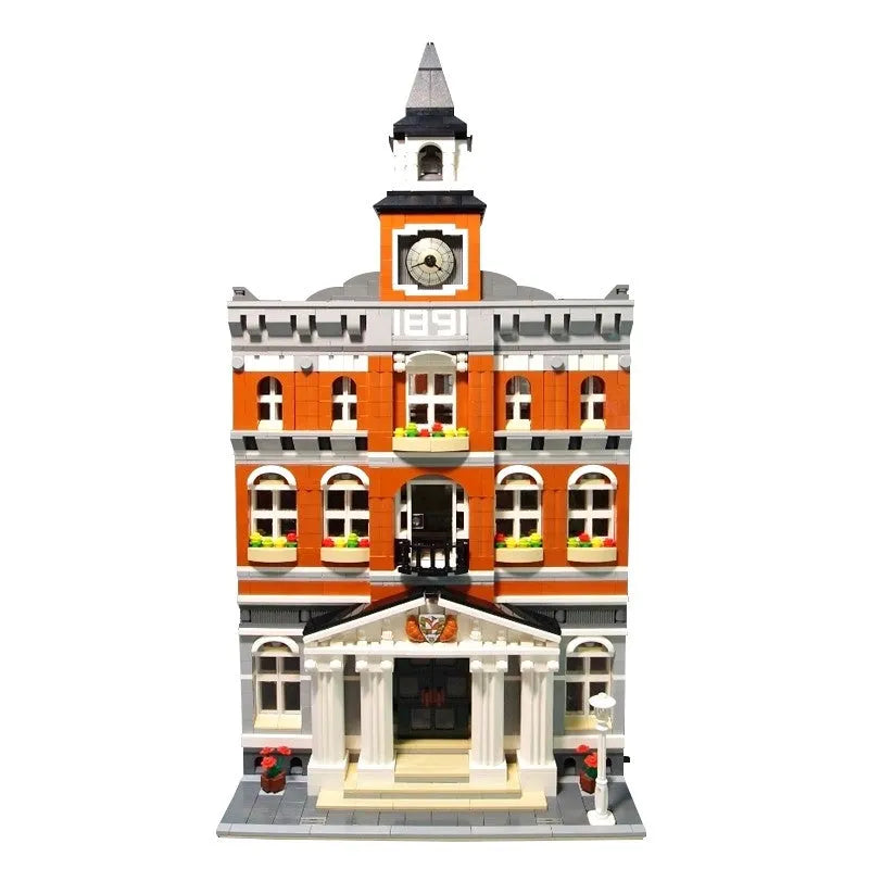 Building Blocks MOC 15003 Creator Expert City Town Hall Bricks Toys - 2