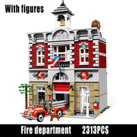 Thumbnail for Building Blocks MOC 15004 Creator Expert City Fire Brigade Bricks Toys - 2