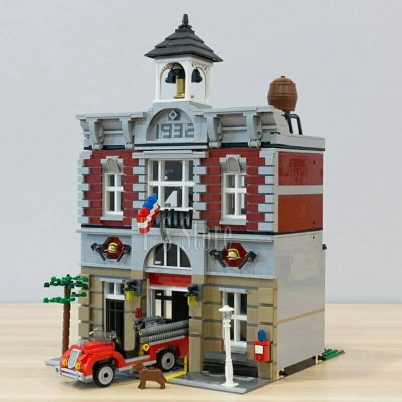 Building Blocks MOC 15004 Creator Expert City Fire Brigade Bricks Toys - 8