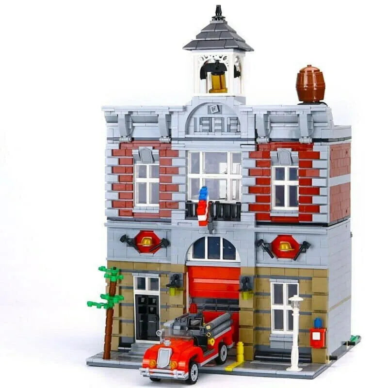 Building Blocks MOC 15004 Creator Expert City Fire Brigade Bricks Toys - 1