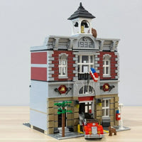 Thumbnail for Building Blocks MOC 15004 Expert Creator City Fire Brigade Bricks Toy EU - 9