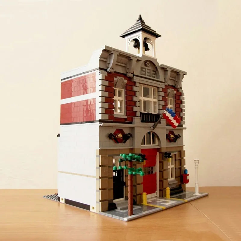 Building Blocks MOC 15004 Expert Creator City Fire Brigade Bricks Toy EU - 5