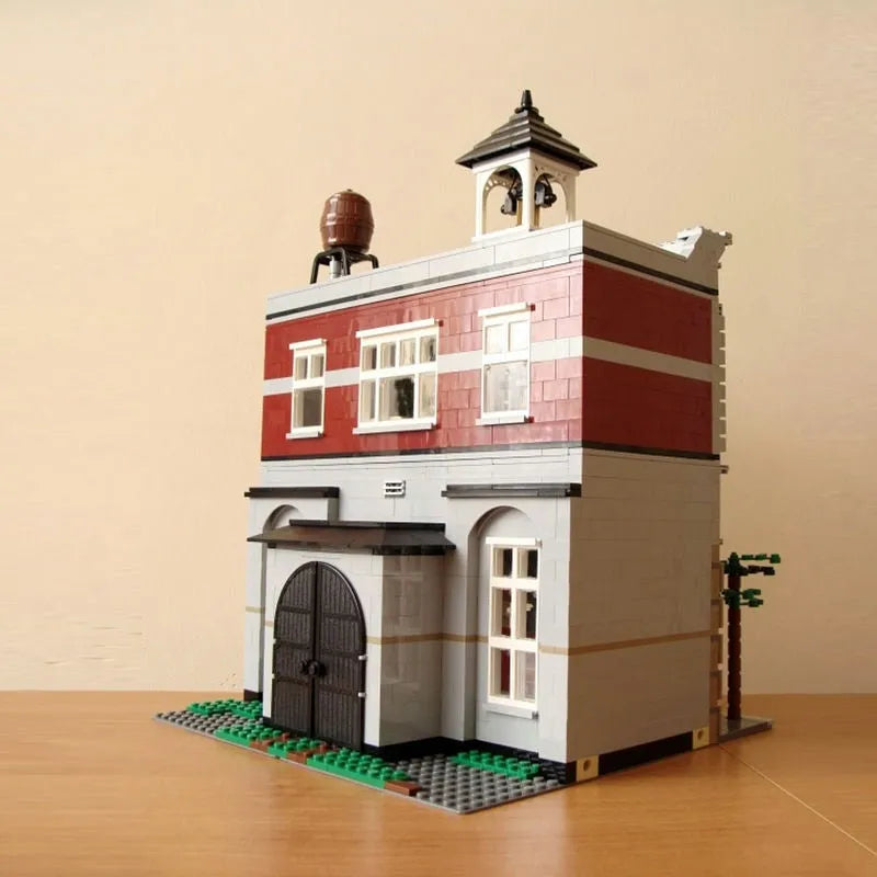 Building Blocks MOC 15004 Expert Creator City Fire Brigade Bricks Toy EU - 7