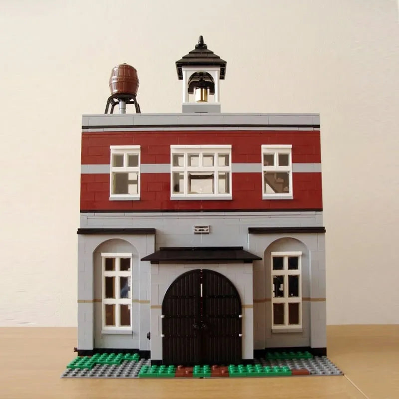 Building Blocks MOC 15004 Expert Creator City Fire Brigade Bricks Toy EU - 8