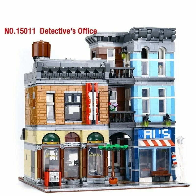 Building Blocks MOC 15011 Creator Expert City Detective’s Office Bricks Toys - 1