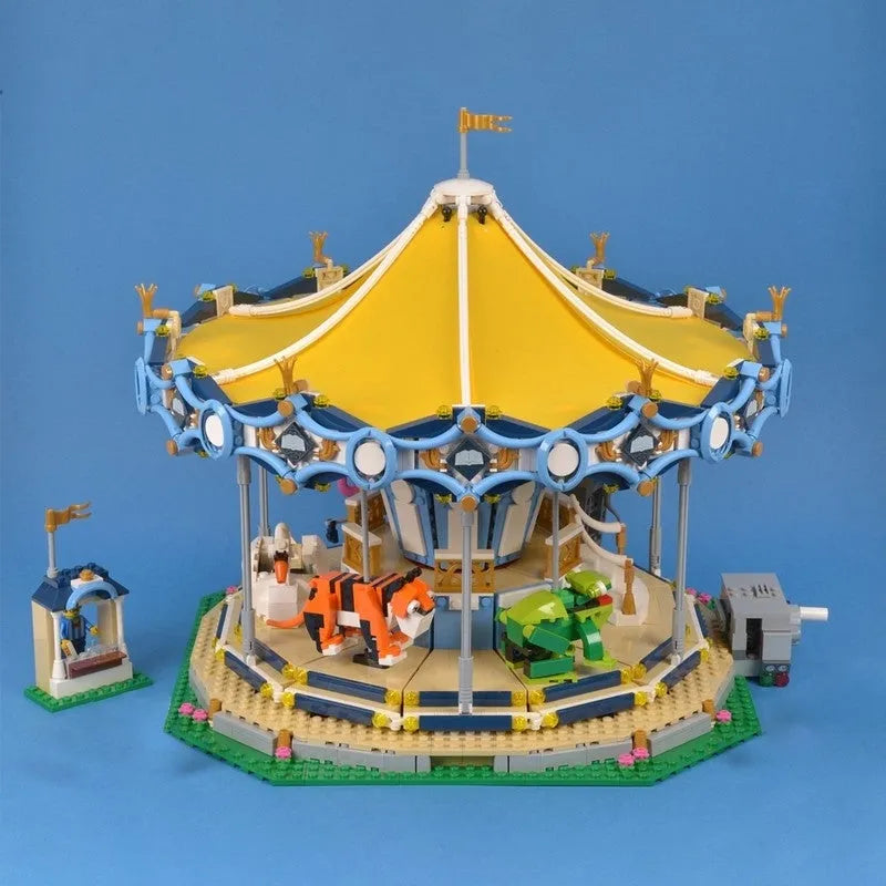 Building Blocks MOC 15036 Creator Expert Motorized Carousel Bricks Toy - 11