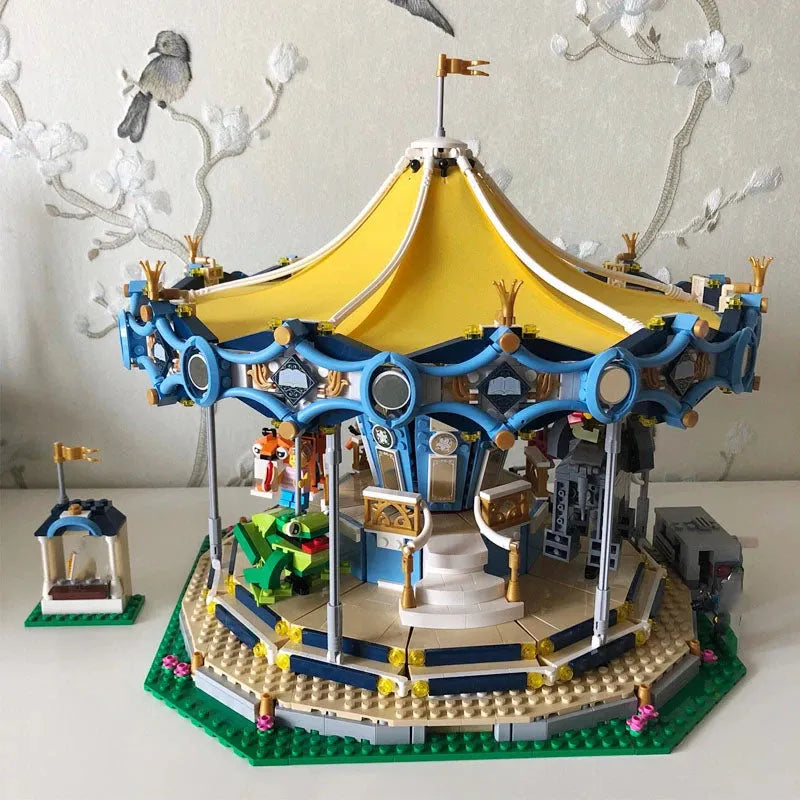 Building Blocks MOC 15036 Creator Expert Motorized Carousel Bricks Toy - 3