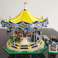 Thumbnail for Building Blocks MOC 15036 Creator Expert Motorized Carousel Bricks Toy - 7