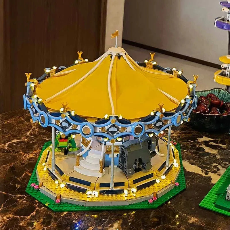 Building Blocks MOC 15036 Creator Expert Motorized Carousel Bricks Toy - 6