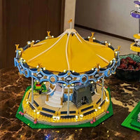 Thumbnail for Building Blocks MOC 15036 Creator Expert Motorized Carousel Bricks Toy - 6