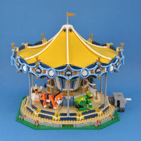 Thumbnail for Building Blocks MOC 15036 Creator Expert Motorized Carousel Bricks Toy - 12