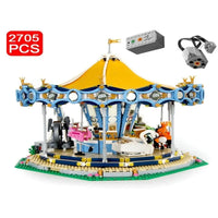 Thumbnail for Building Blocks MOC 15036 Creator Expert Motorized Carousel Bricks Toy - 1
