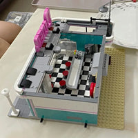Thumbnail for Building Blocks MOC 15037 Creator Expert City Downtown Diner Bricks Toys - 11